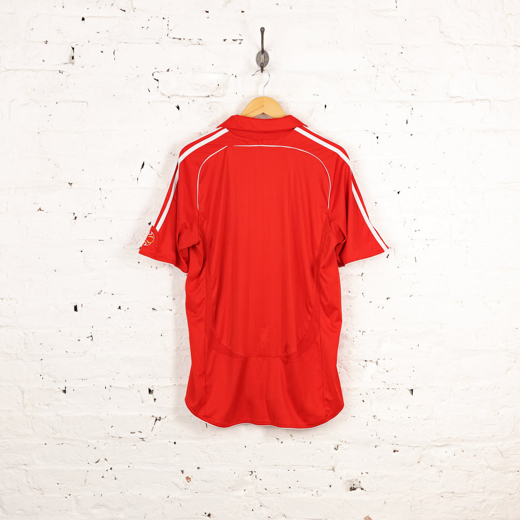 Liverpool 2007 Adidas Home Football Shirt - Red - L