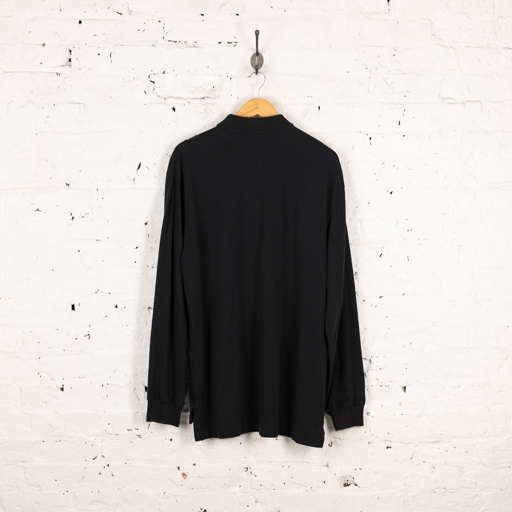 Polo Ralph Lauren Long Sleeve Polo Shirt - Black - XL