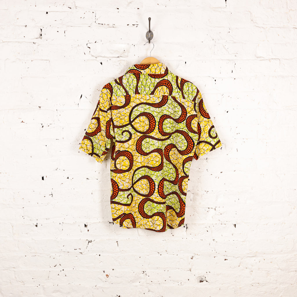 90's Pattern Shirt - Yellow - M