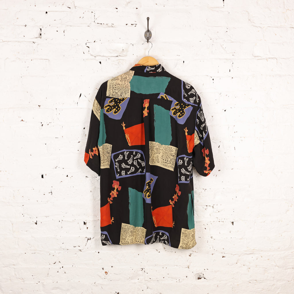 Cactus Pattern Shirt - Black - L