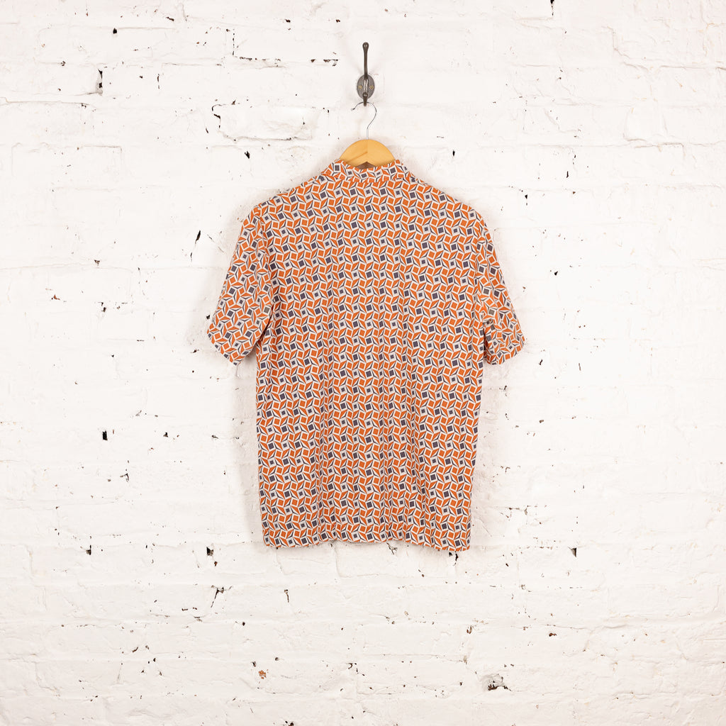 90's Pattern Shirt - Orange - S