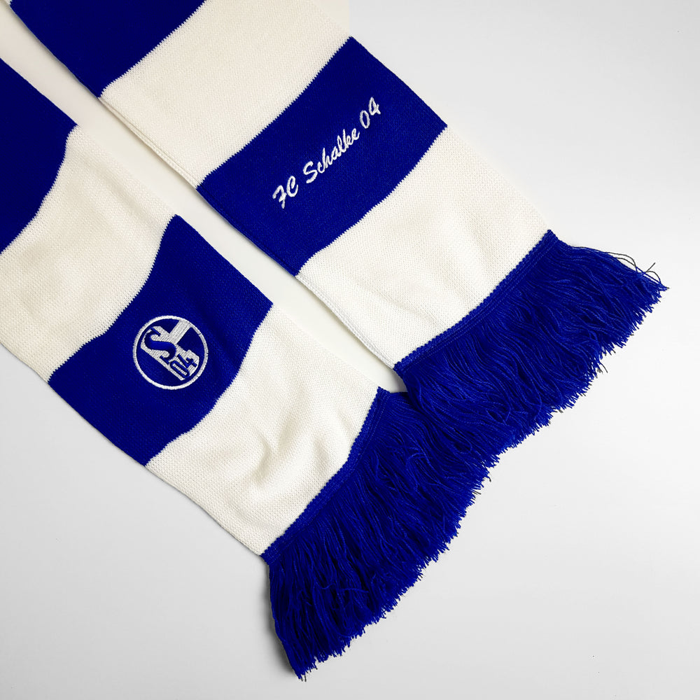 Vintage FC Schalke Football Scarf - Blue/White - Headlock