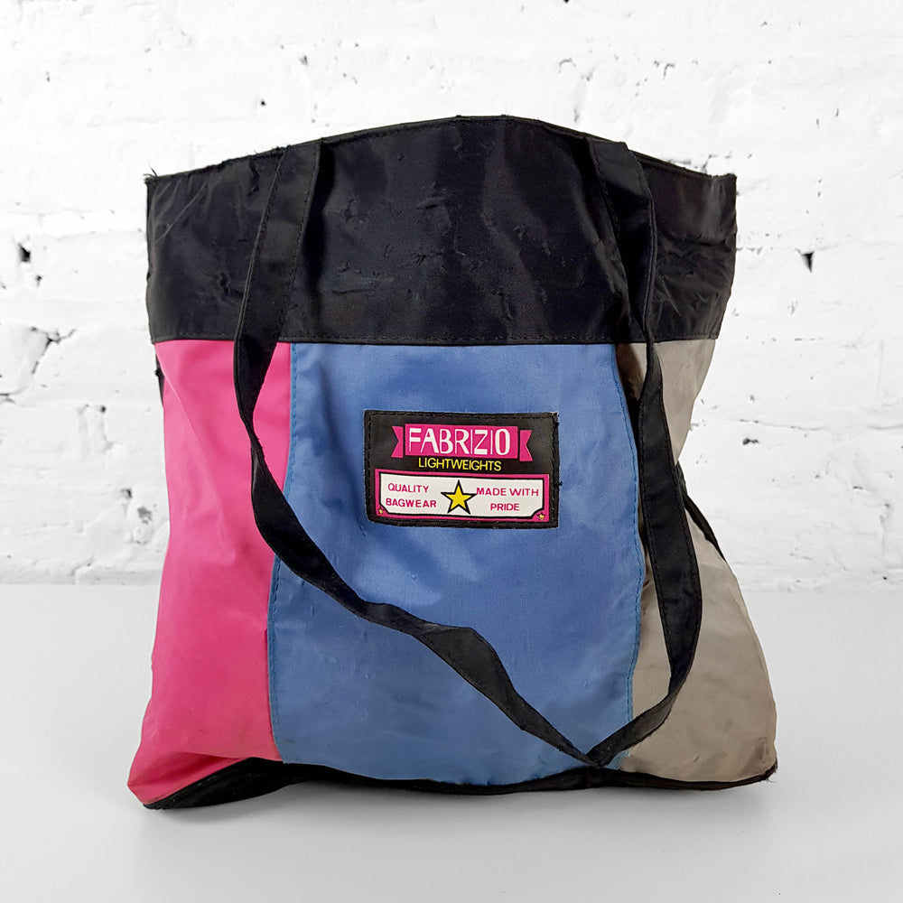 Vintage Fabrizio Shopping Bag - Blue/Pink/Grey - One Size - Headlock