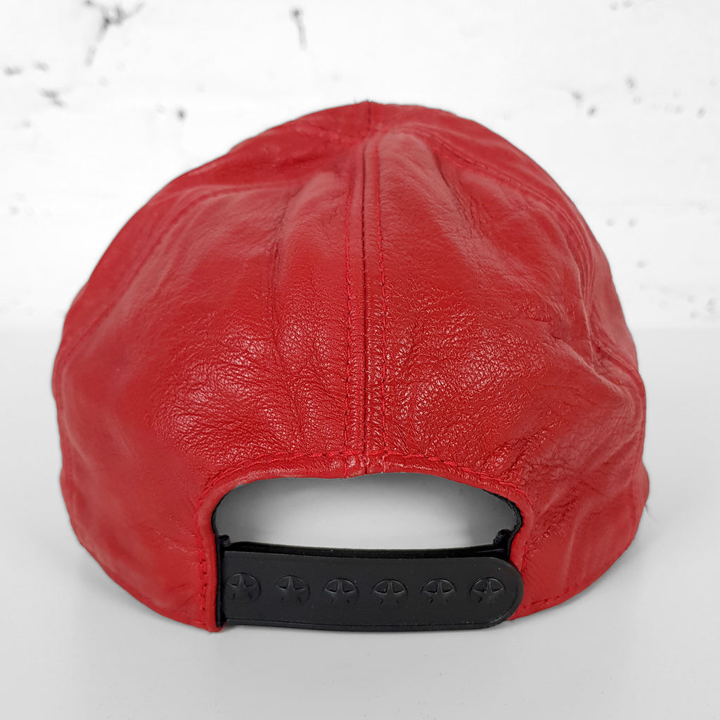Ferrari Leather Cap - Red - One Size
