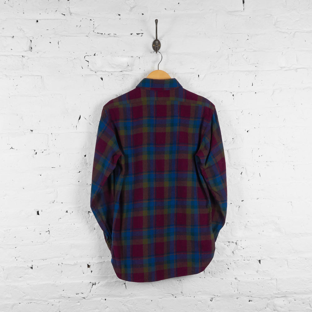 Vintage Pendleton Wool Flannel Shirt - Blue/Red - M - Headlock