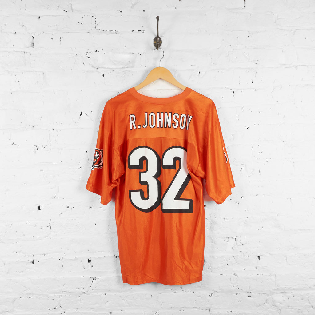 Vintage Rudi Johnson Cincinnati Bengals NFL Jersey - Orange - M - Headlock