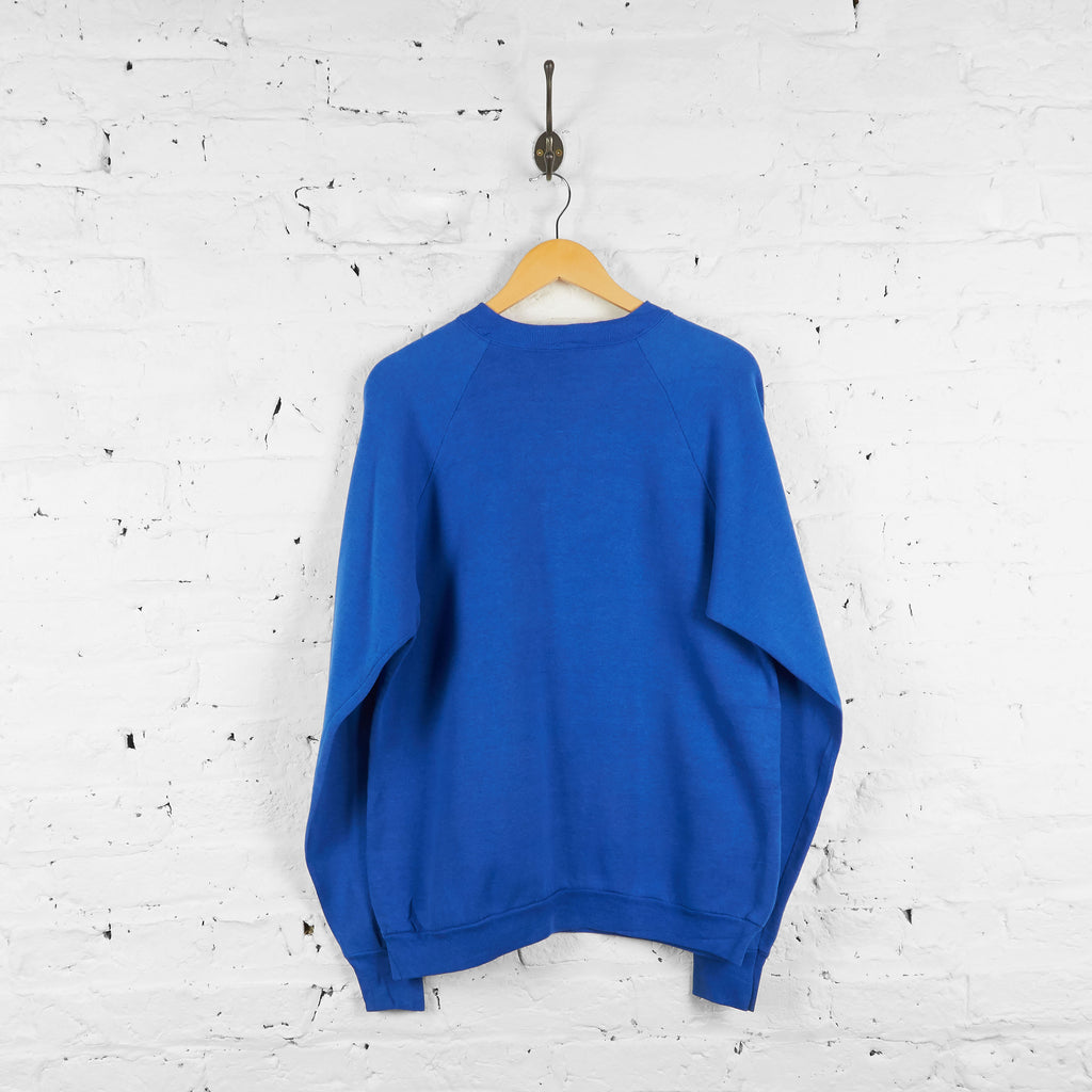Vintage Dallas Hard Rock Cafe Sweatshirt - Blue - XL - Headlock