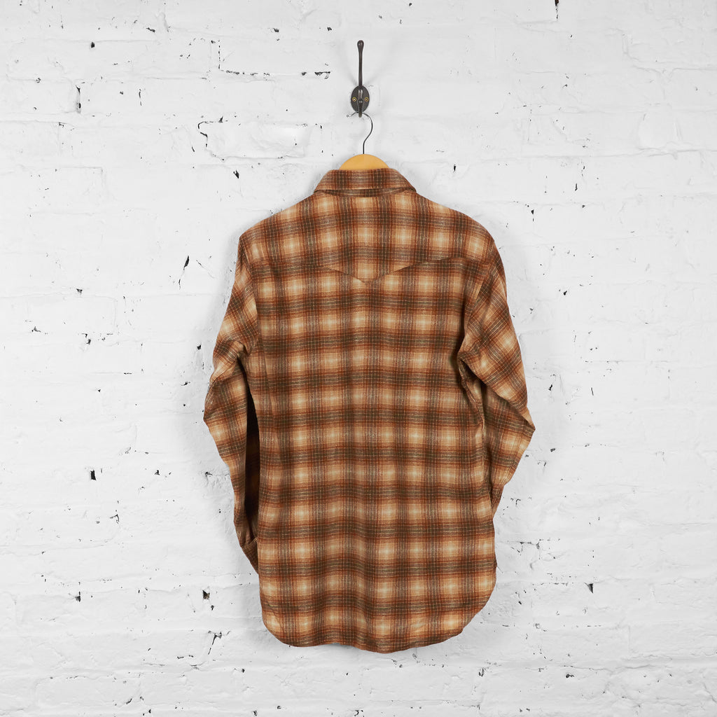 Vintage Pendleton Wool Flannel Shirt - Brown - M - Headlock