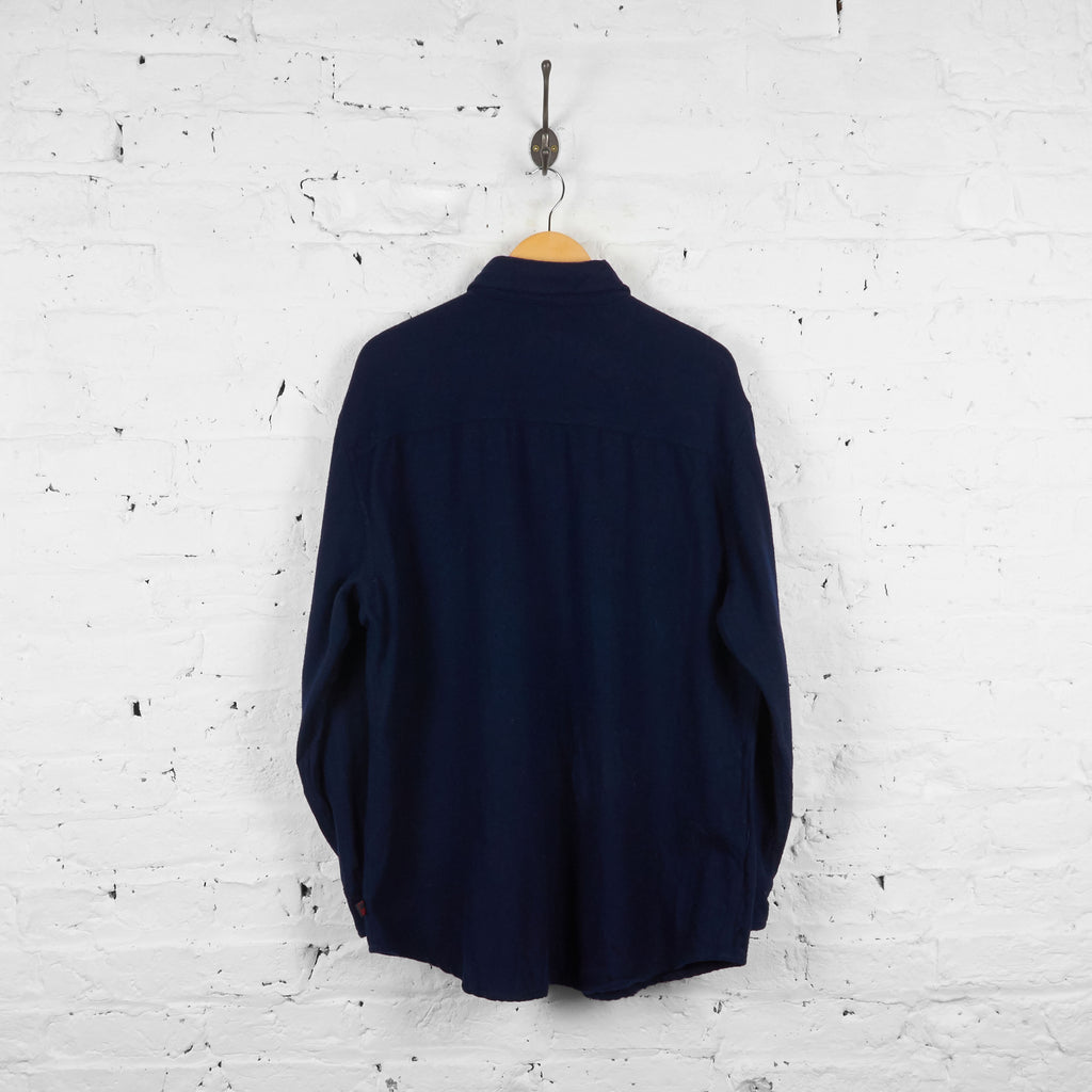 Vintage Woolrich Wool Shirt - Navy - L - Headlock