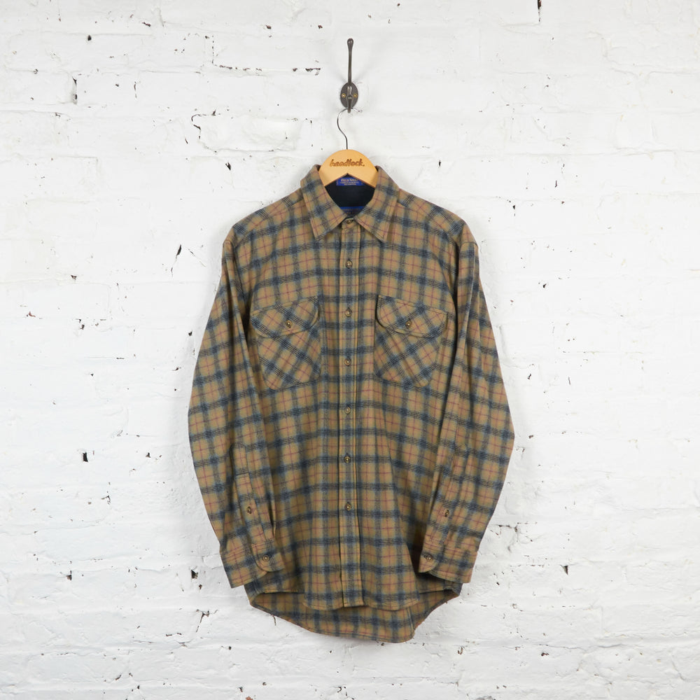 Vintage Pendleton Wool Checked Shirt - Brown/Red - M - Headlock