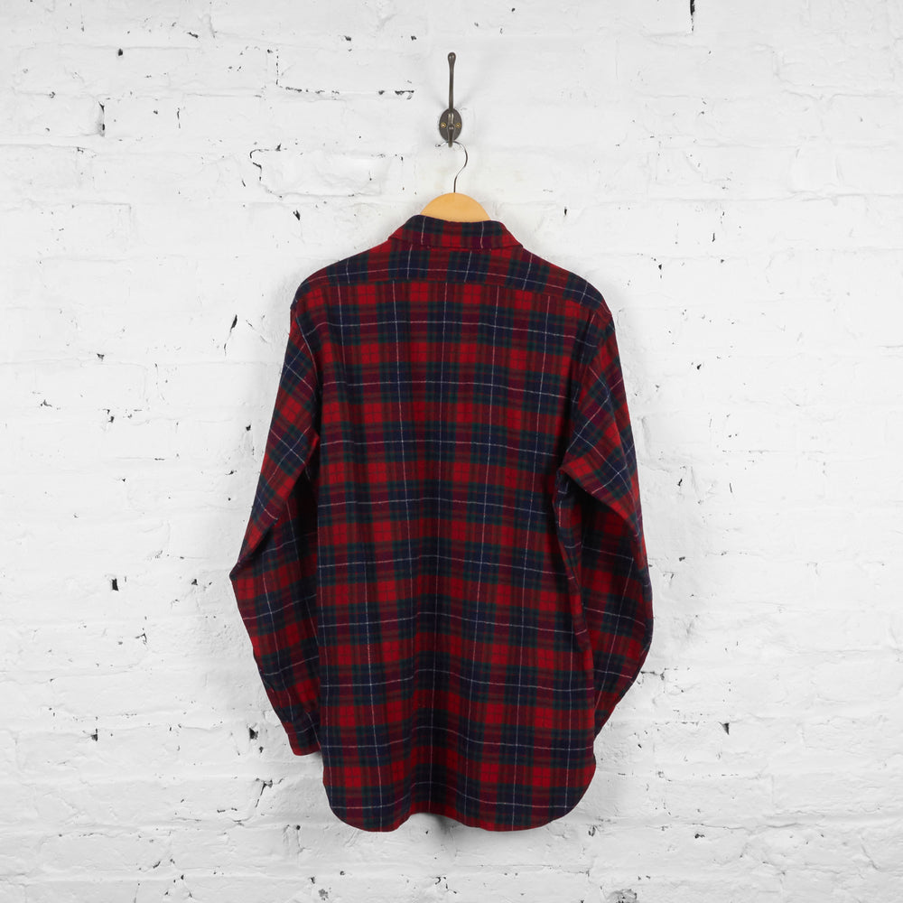 Vintage Pendleton Checked Wool Shirt - Red/Green - L - Headlock