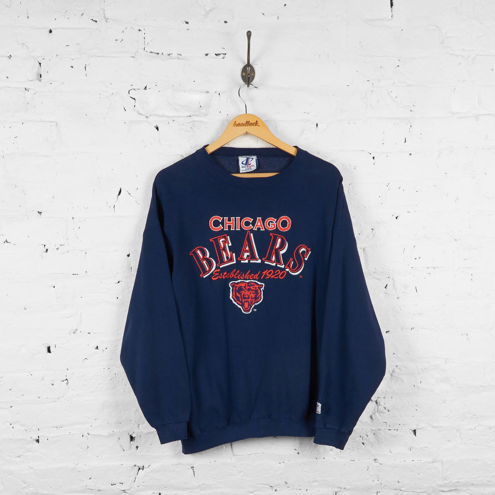 Vintage Chicago Bears Sweatshirt - Navy - L - Headlock