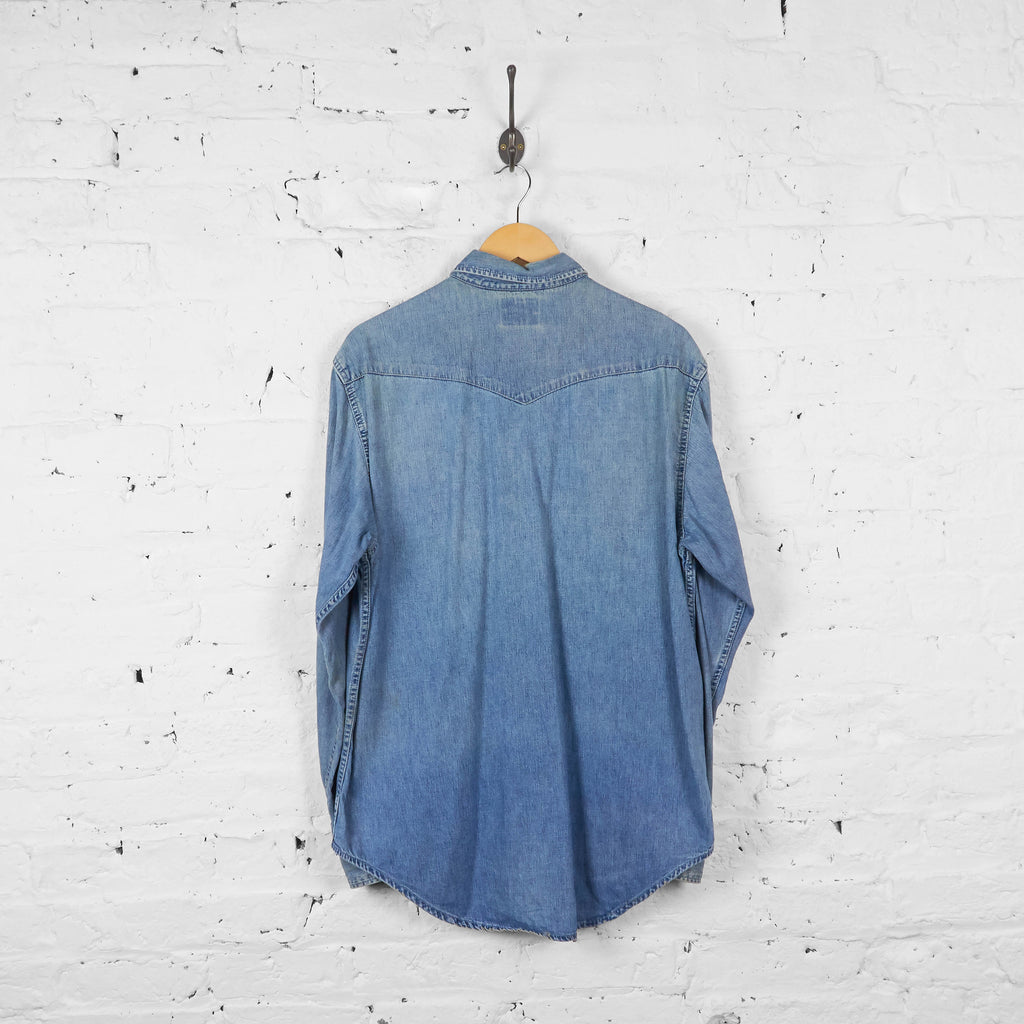 Vintage Levi's Denim Shirt - Blue - M - Headlock