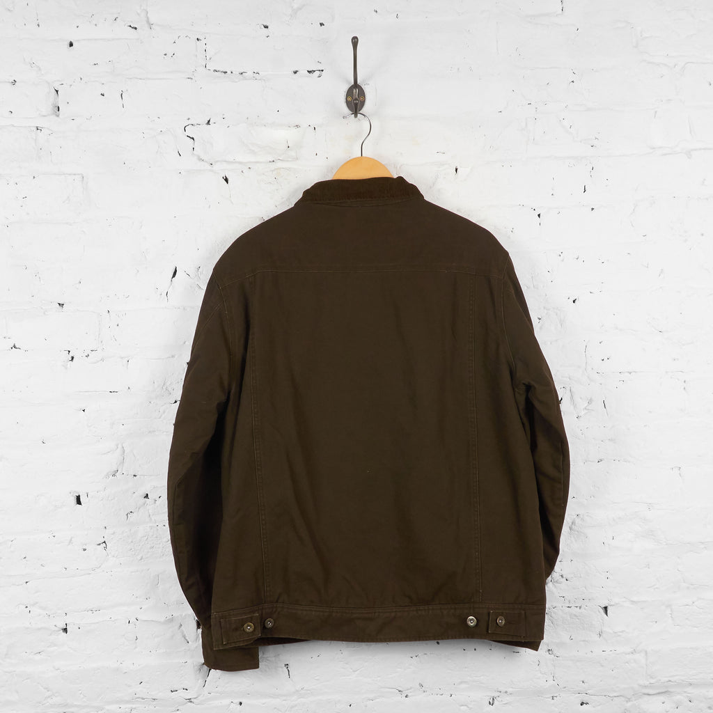 Vintage Woolrich Fleece Lined Jacket - Brown - L - Headlock