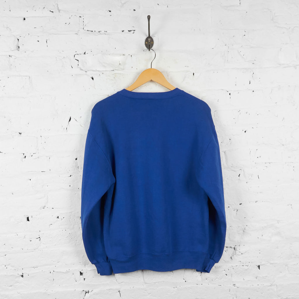 Vintage NFL New York Giants Sweatshirts - Blue - M - Headlock