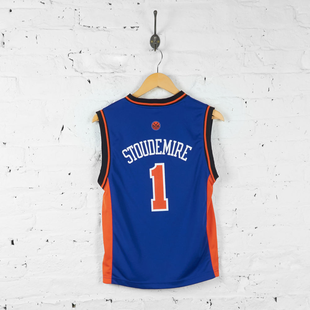 Vintage NBA New York Knicks Kids Jersey - Blue - M - Headlock