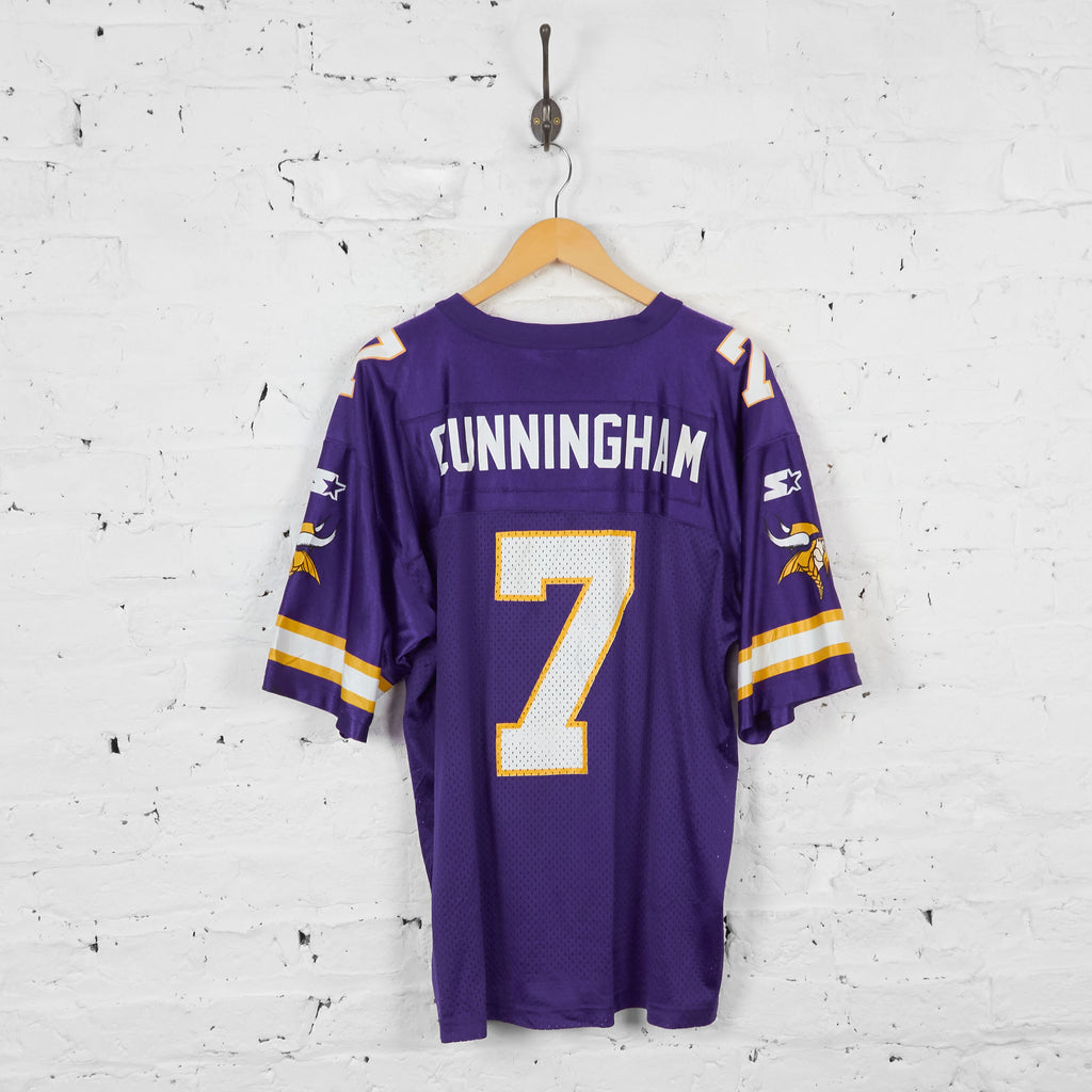 Vintage NFL Minnesotta Vikings Cunningham Jersey - Purple - L - Headlock