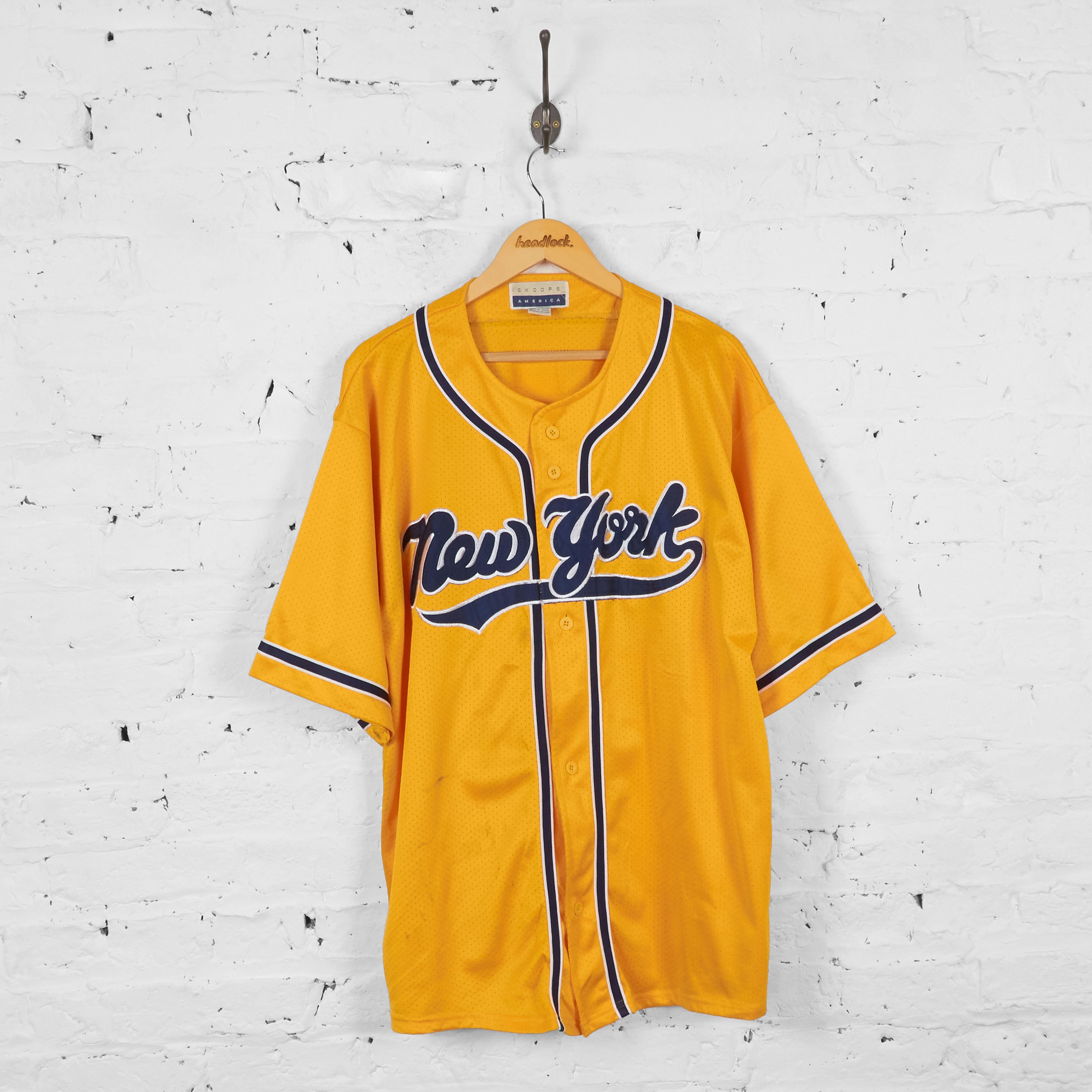 Vintage New York Yankees Baseball Jersey - Yellow - XL – Headlock