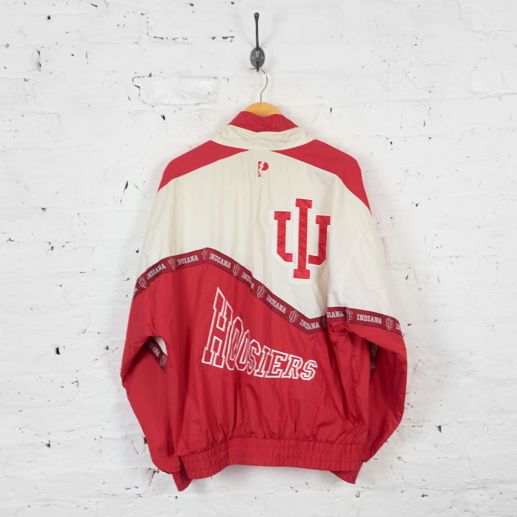 Vintage Indianna Hoosiers Basketball Windbreaker Jacket - Red- XL - Headlock