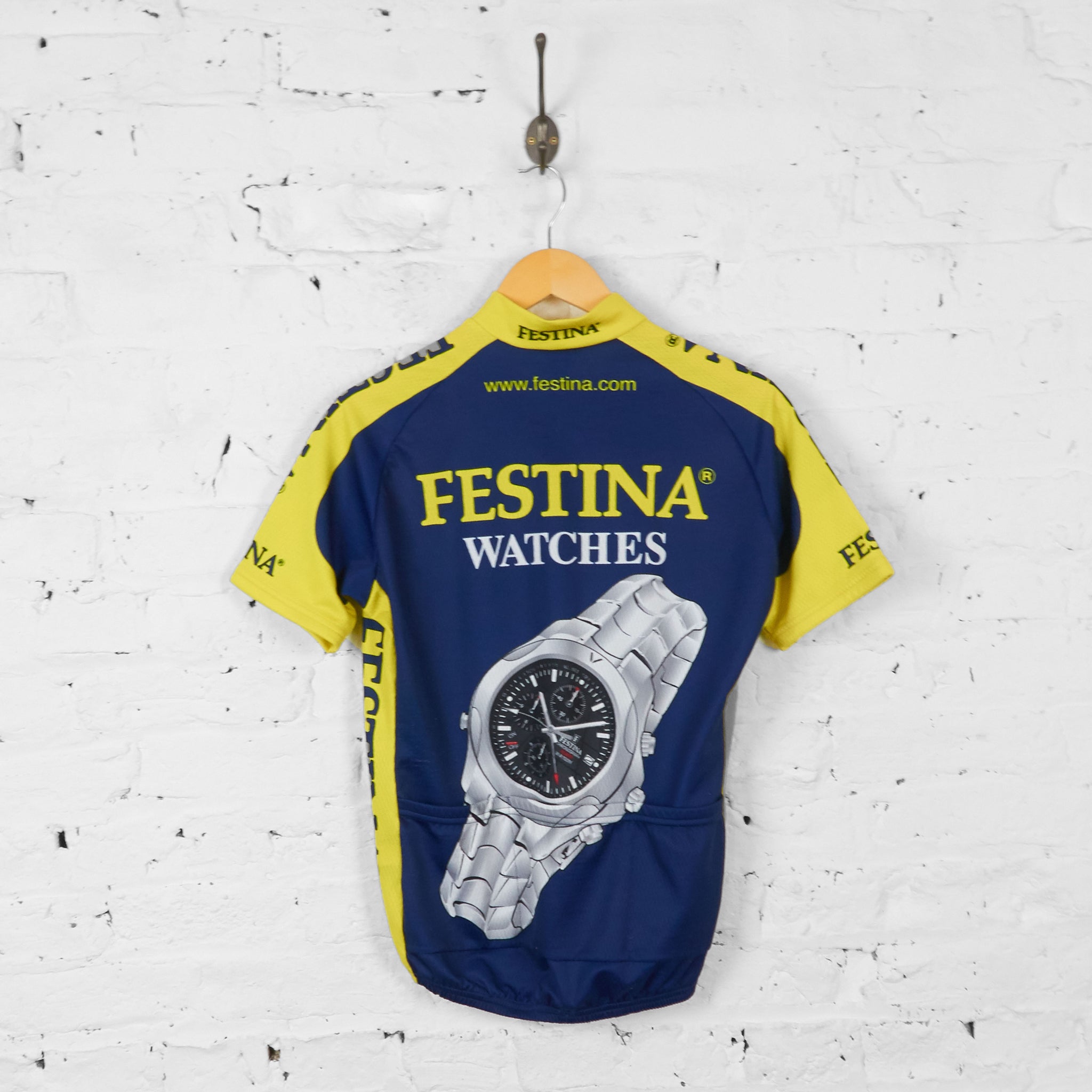 Maillot De Cyclisme Biemme Pour Festina, Taille L, D'occasion
