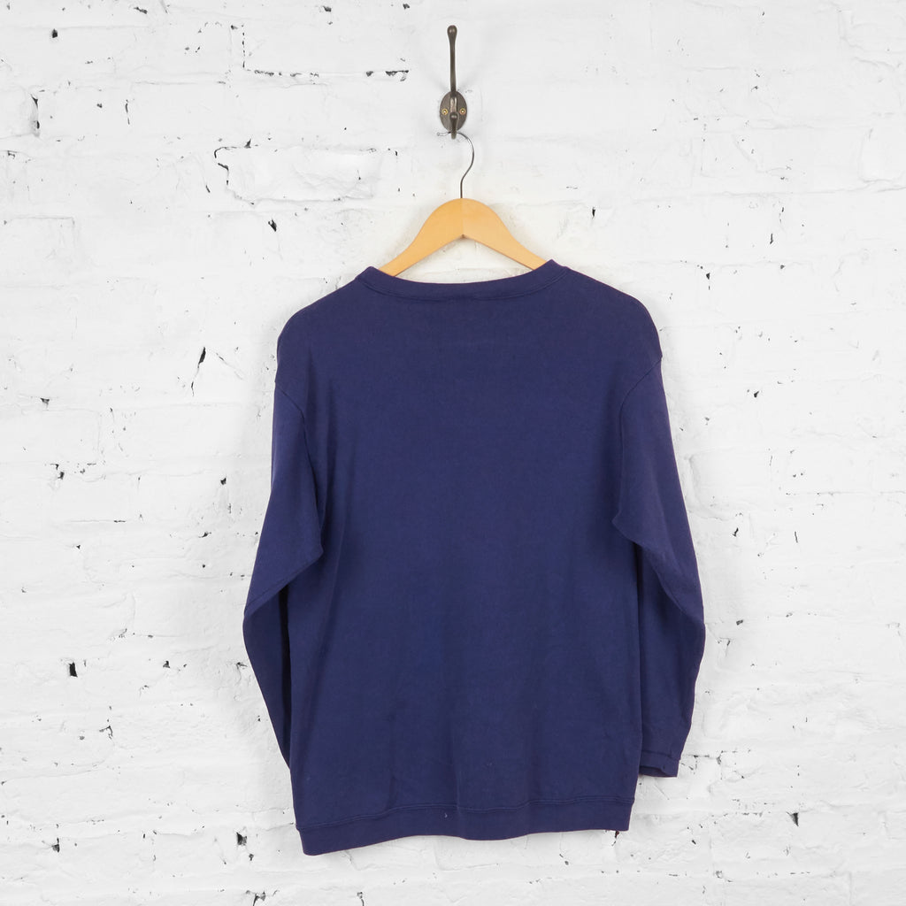 Vintage Guess America Sweatshirt - Purple  M - Headlock