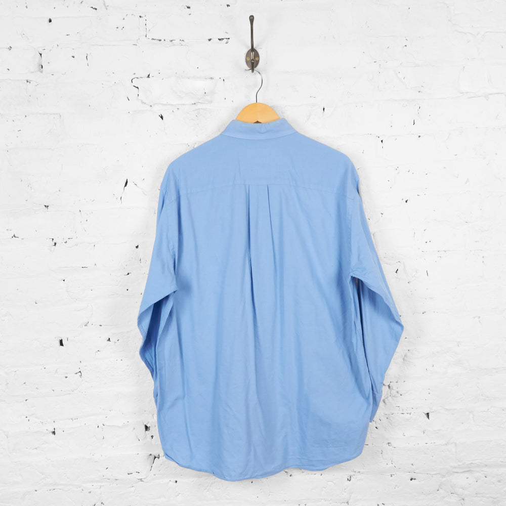 Vintage Nautica Oxford Shirt - Blue - L - Headlock