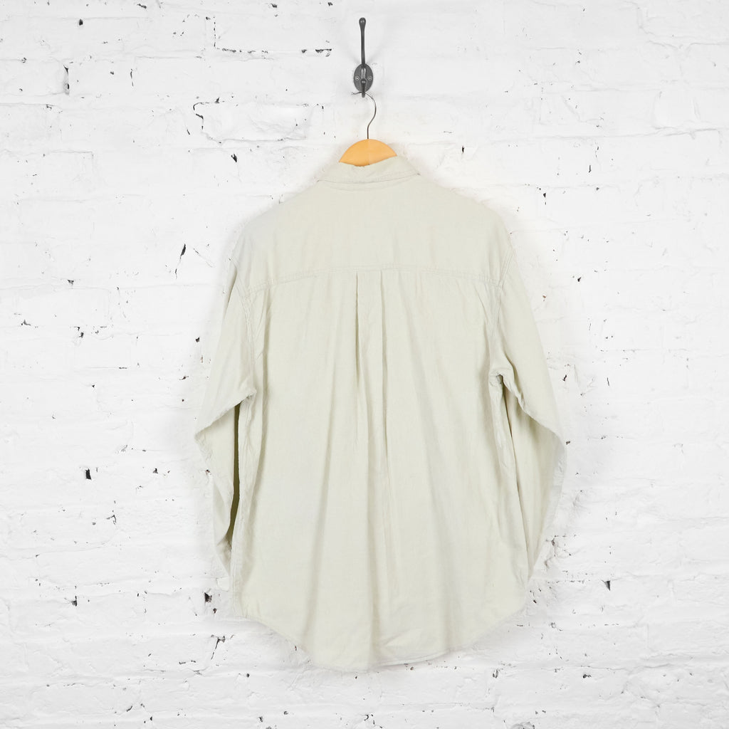 Vintage Cotton Traders Corduroy Shirt - Cream - M - Headlock