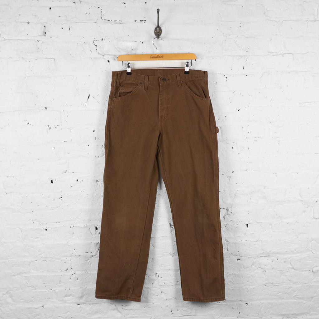 Vintage Dickies Cargo Trousers - Brown - M - Headlock