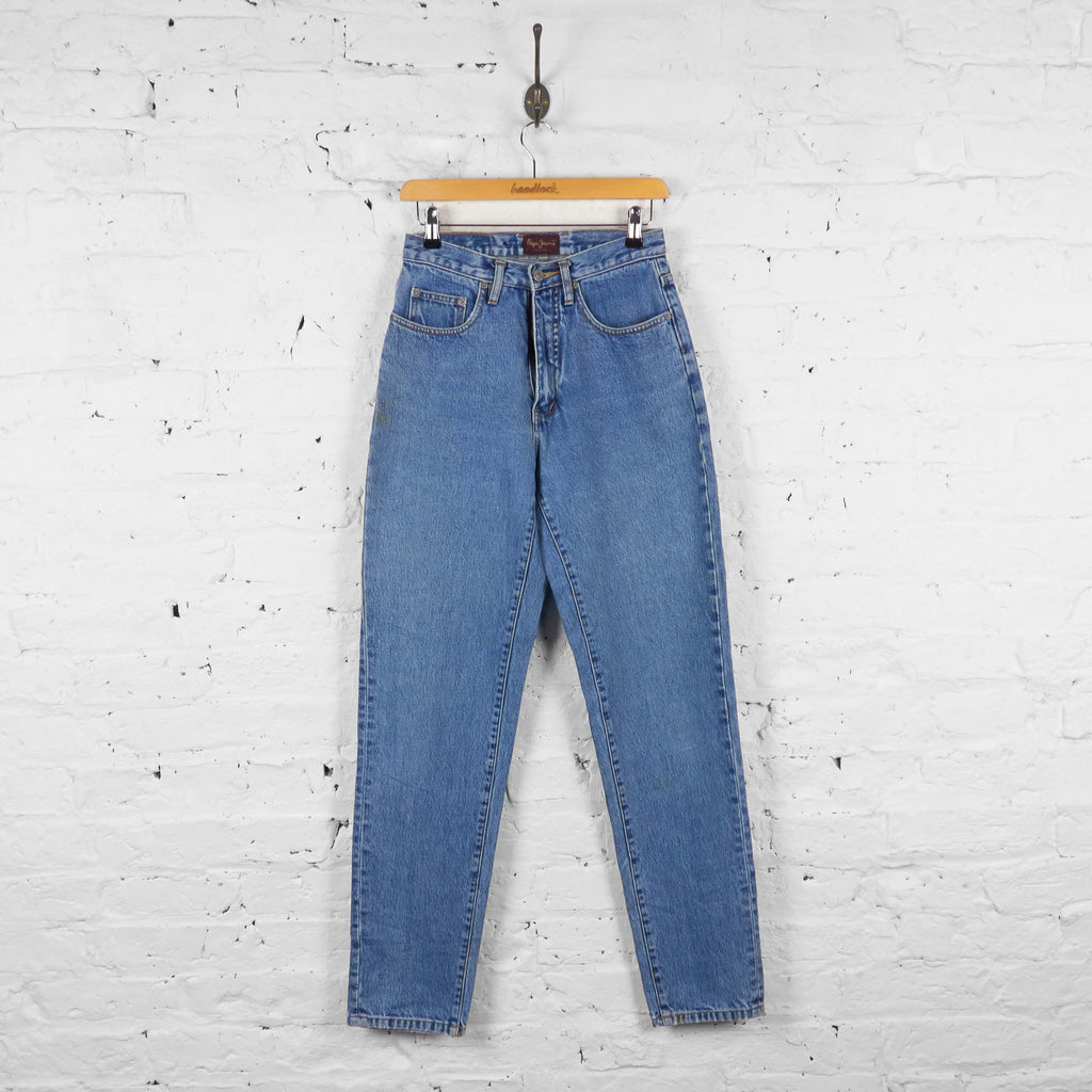 Vintage Women's High Waisted Jeans - Blue - S - Headlock
