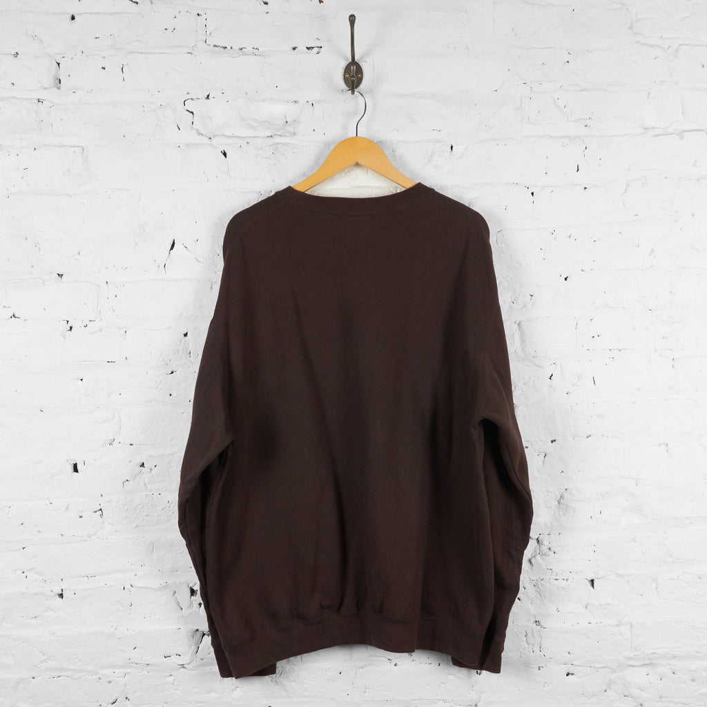 Vintage NFL Cleveland Browns Sweatshirt - Brown - XL - Headlock