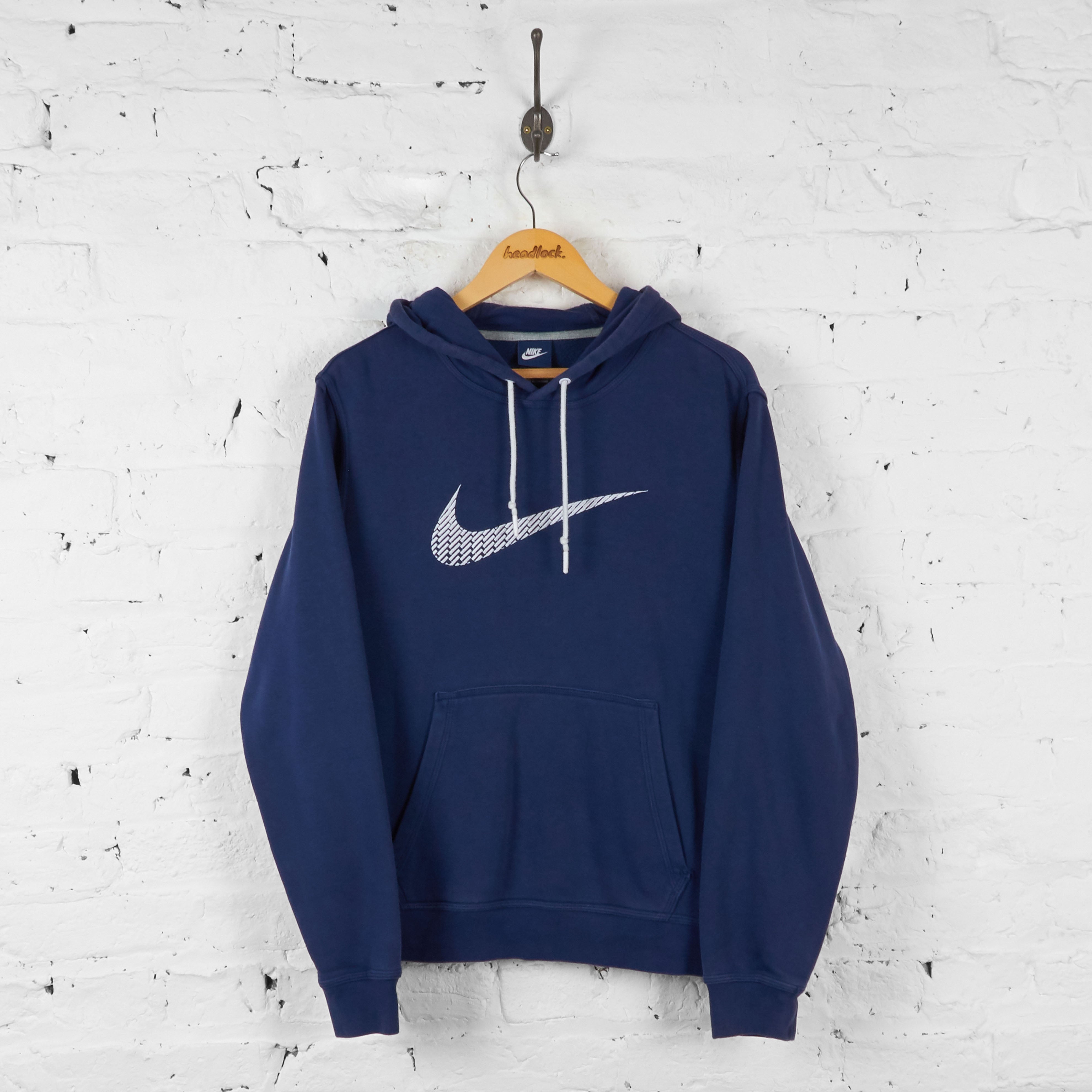 Vintage Nike Tick Hoodie Blue M – Headlock