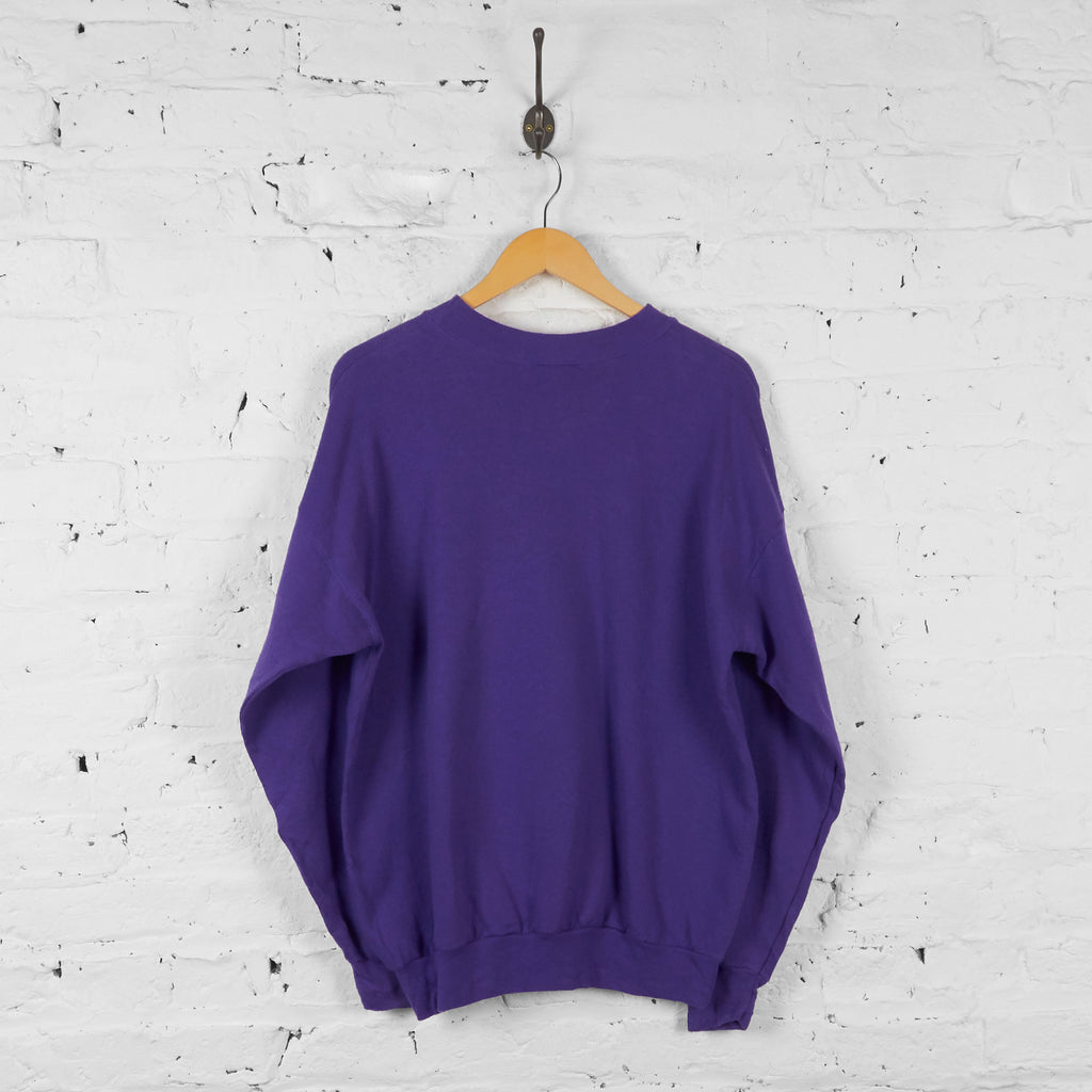 Vintage Minnesota Vikings NFL Sweatshirt - Purple - L - Headlock