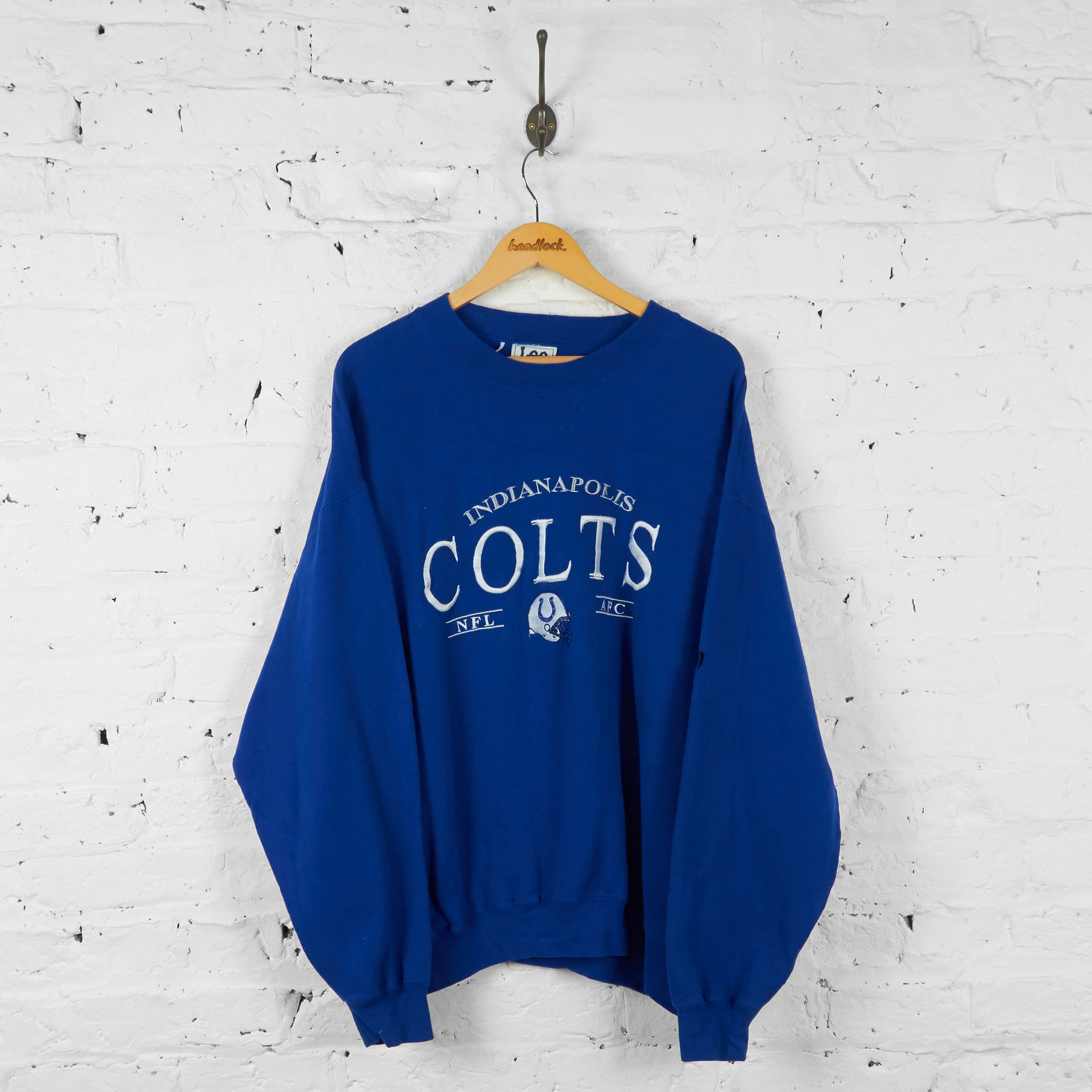 Vintage NFL Indianapolis Colts Sweatshirt - Blue - XL – Headlock