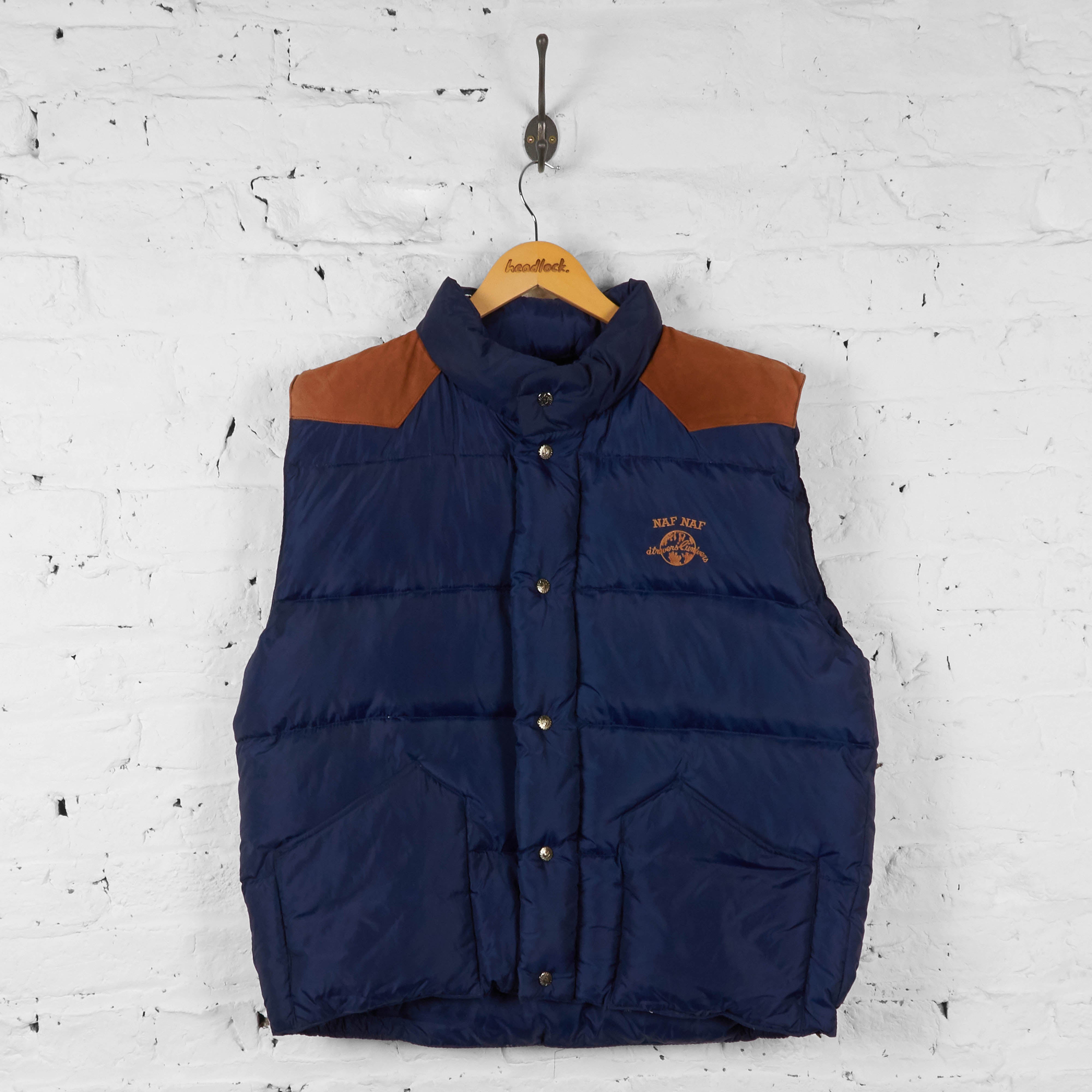 Vintage Naf Naf Gilet Navy/Brown XL – Headlock