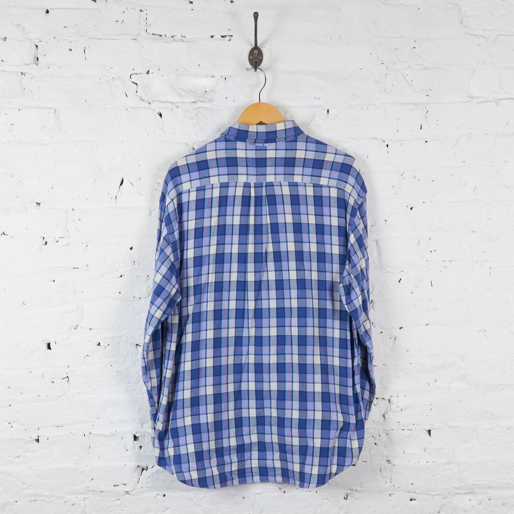 Vintage Checked Tommy Hilfiger Shirt - Blue/White/Pink - L - Headlock