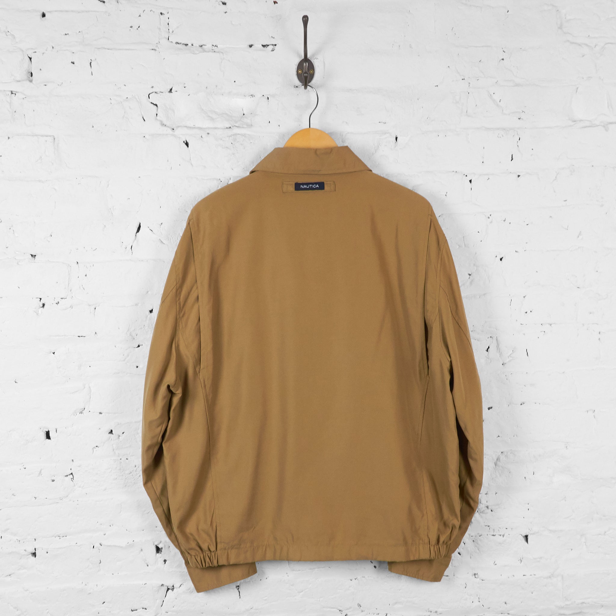Vintage Collared Nautica Bomber Jacket - Brown - L – Headlock