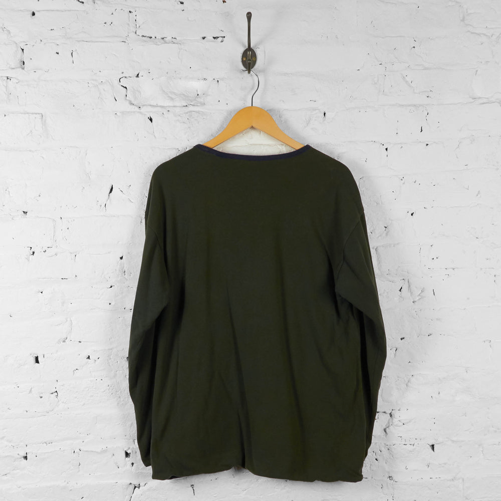 Vintage Tommy Hilfiger Sweatshirt - Green - L - Headlock