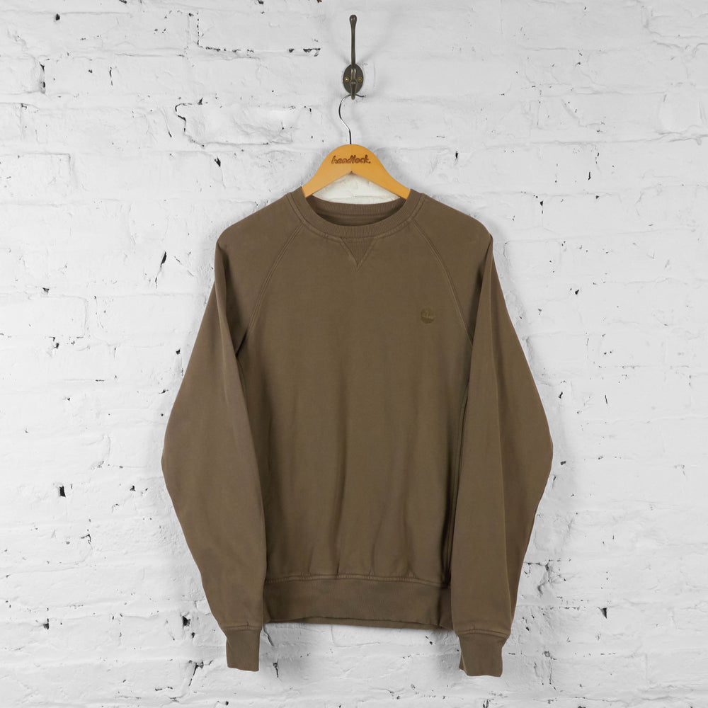 Vintage Timberland Sweatshirt - Brown - M - Headlock