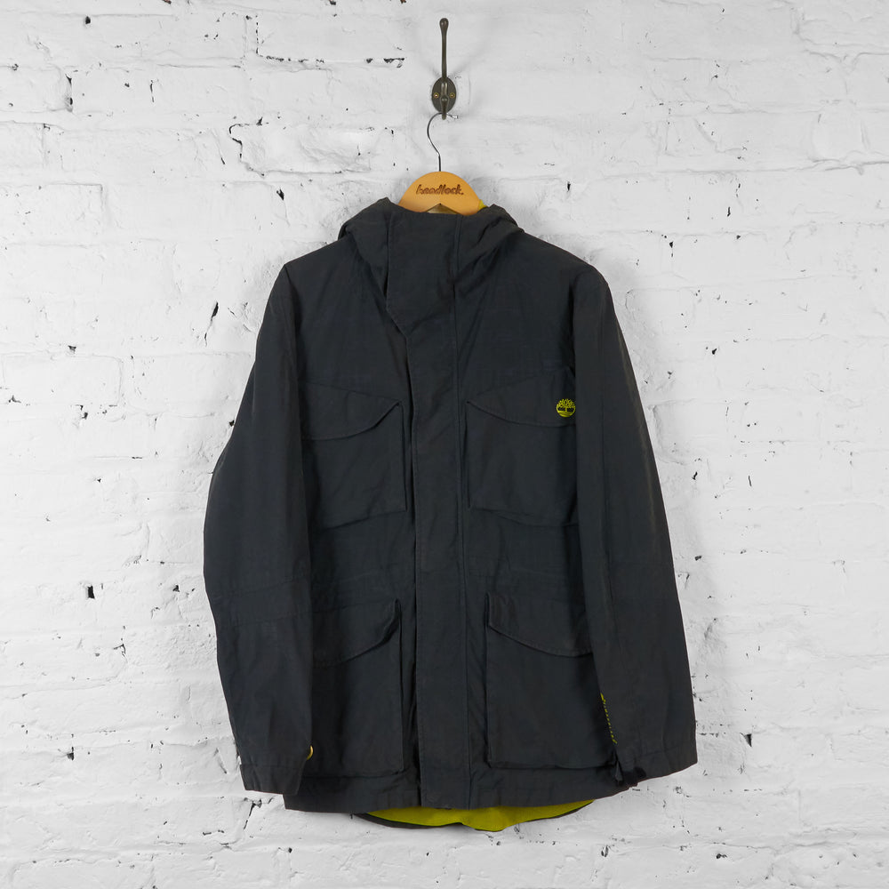 Vintage Timberland Hooded Jacket - Grey - M - Headlock