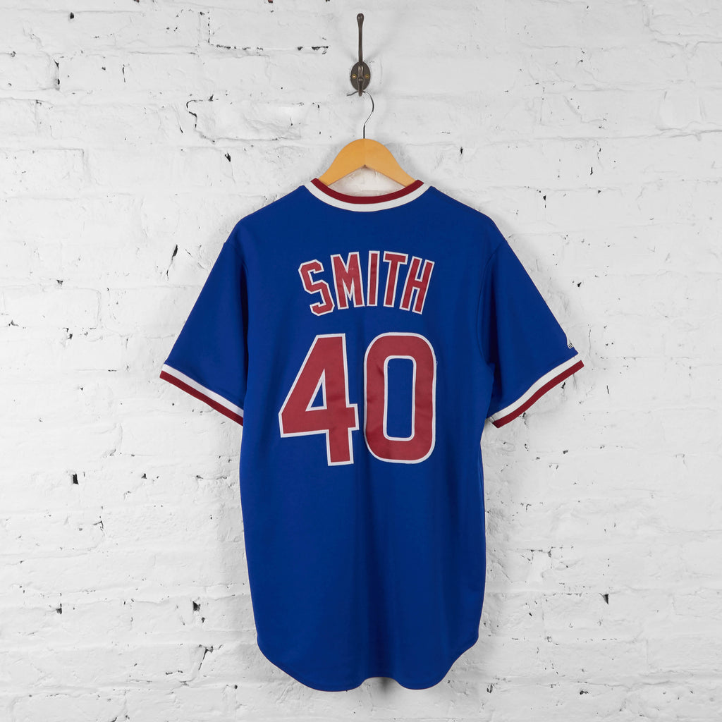 Vintage MLB Chicago Cubs 'Smith 40' Jersey - Blue - M - Headlock
