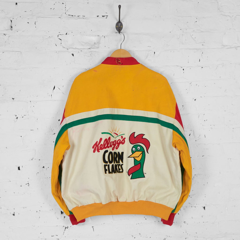 Kelloggs Corn Flakes Terry Labonte Nascar Jacket - Red/Yellow/White - XL