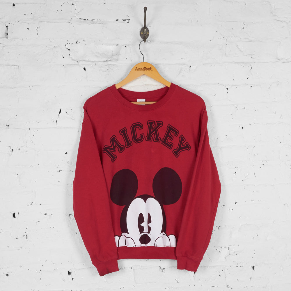 Mikey Mouse Disney Sweatshirt - Red - S