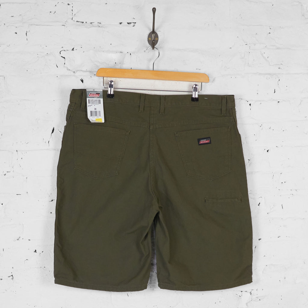 Dickies Relaxed Fit Canvas Work Shorts - Green - XL