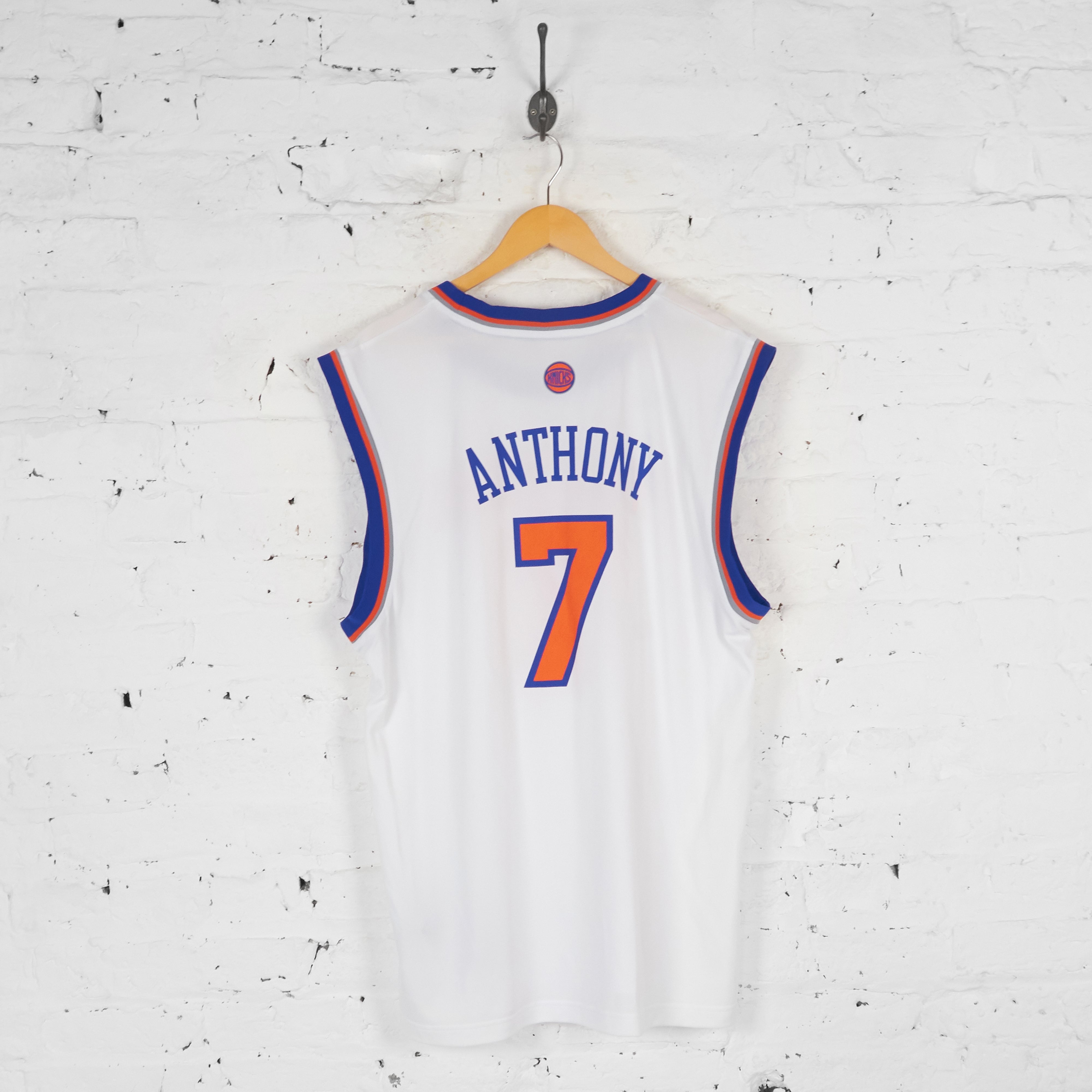 New York Knicks Anthony Basketball Vest Jersey - White - L – Headlock