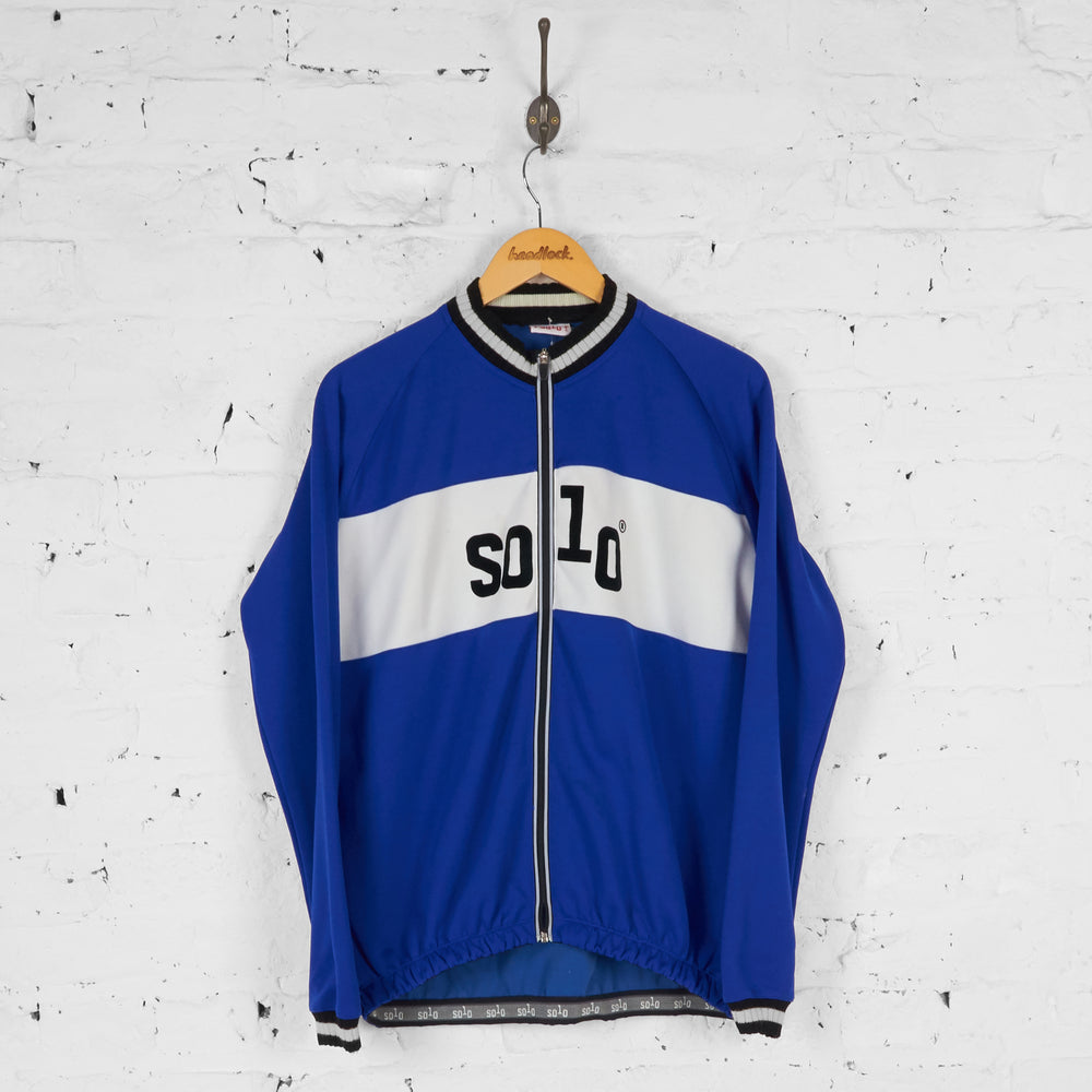 Solo Long Sleeve Cycling Top Jersey - Blue - XL
