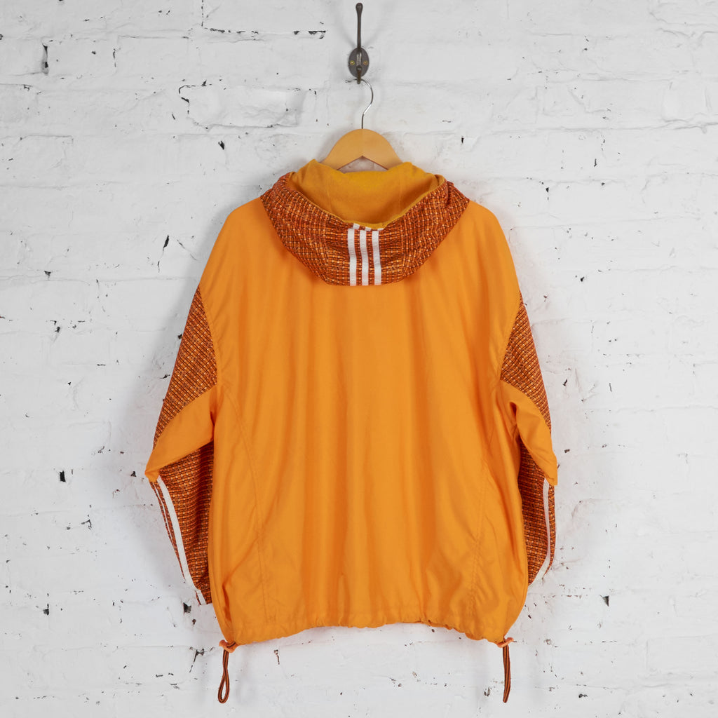 Adidas Hooded Tracksuit Top Jacket - Orange - M