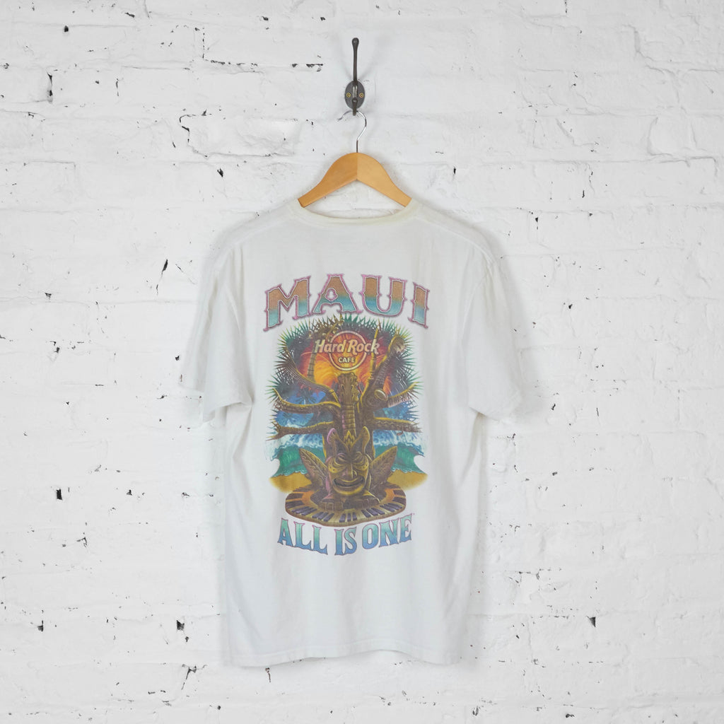 Hard Rock Cafe Maui T Shirt - White - L