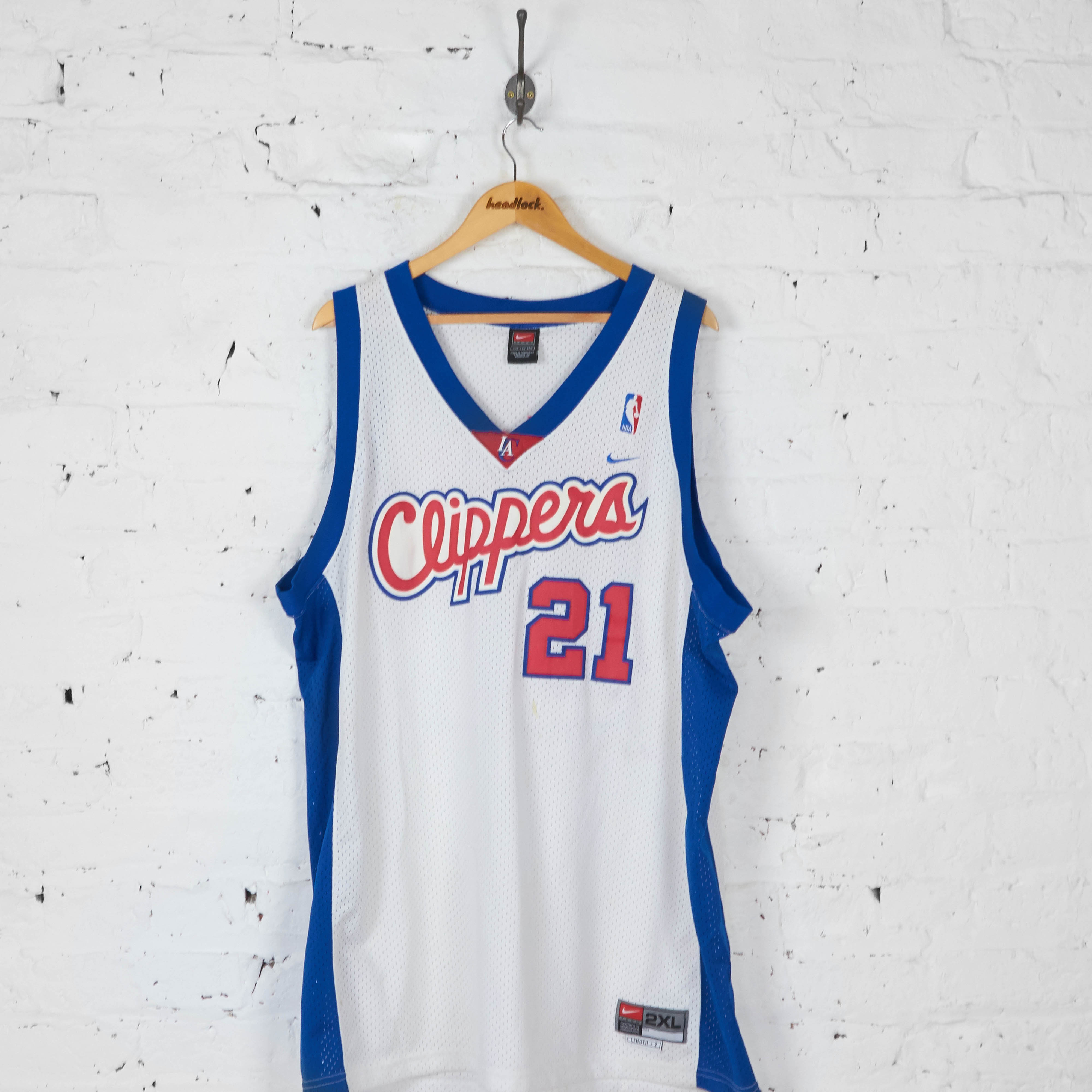 LA Clippers Miles Nike NBA Basketball Vest Jersey - White - XXL – Headlock