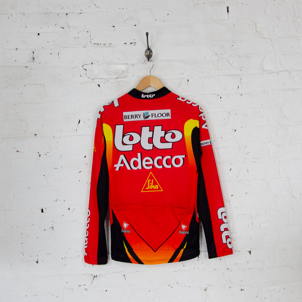 Lotto Adecco Nalini Long Sleeve Cycling Jersey - Red - M