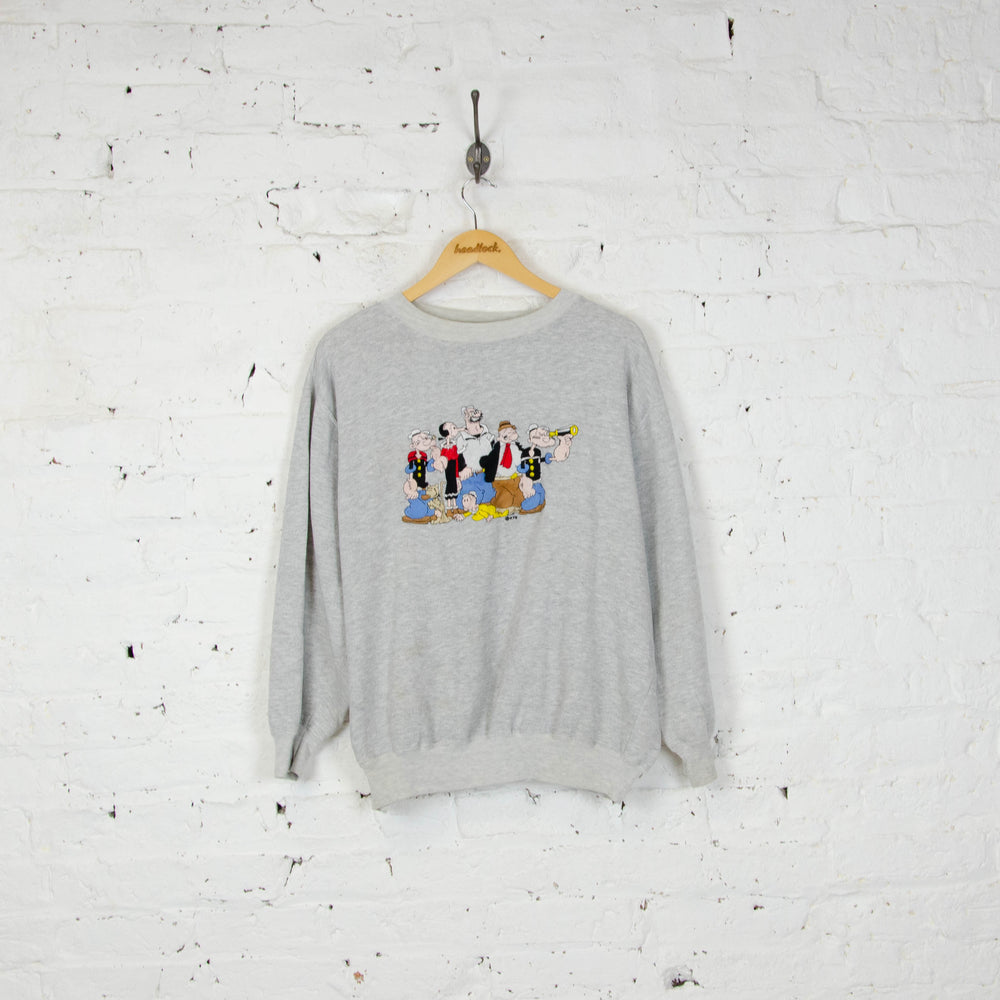 Popeye Sweatshirt - Grey - L